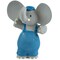 Tikiri Toys Alvin the Elephant Rattle, All Organic Natural Rubber Squeaker Toy, Ages 6 Months & Up